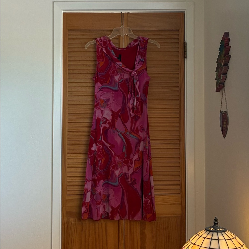 Y2K Weston Wear Pink Sheath Midi Dress
